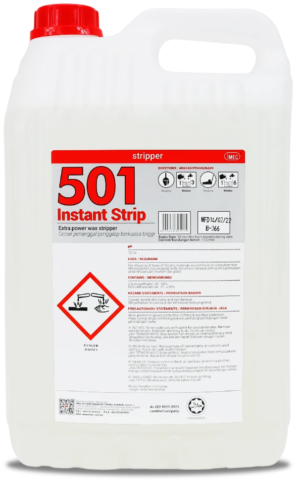 501 Instant Strip – Extra Power Wax Stripper