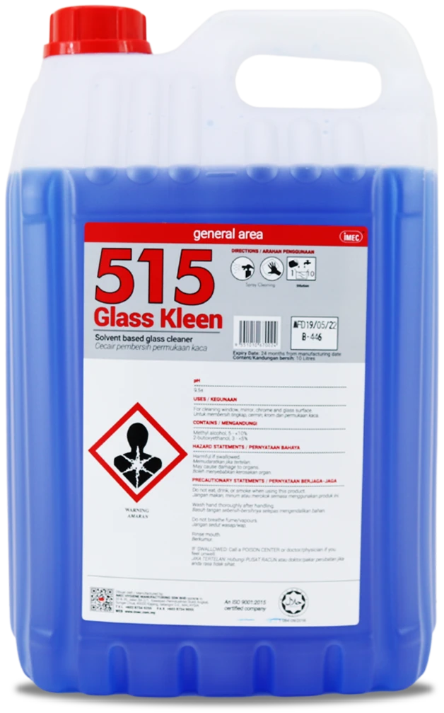 515 Glass Kleen – Solvent Based Glass Cleaner