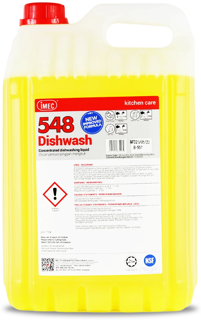 548 Dishwash – Concentrated Dishwashing Liquid