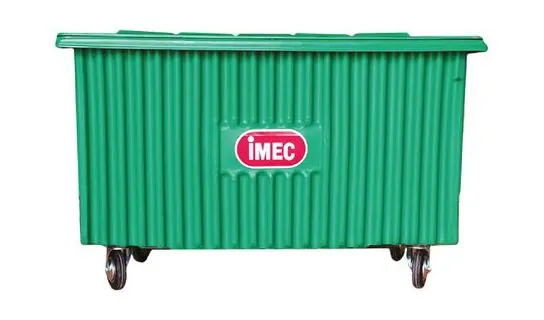 BB1000 Polyethylene Four Wheel Mobile Garbage Bin – Indoor & pedal bins