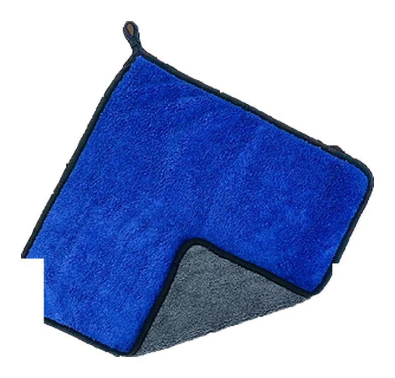 MF40 PLUS Double-sided microfibre cleaning cloth – Double-sided microfibre cleaning cloth, 40 x 40 cm, blue/grey