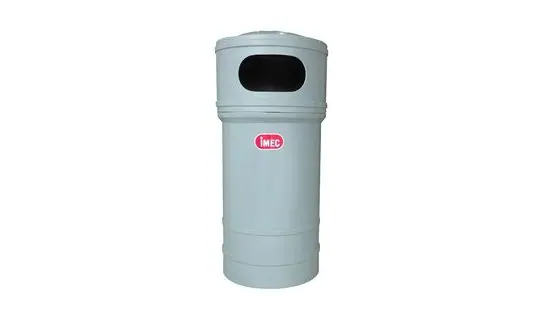 Round Standing Rubbish Bin PE100-H – Round Standing Rubbish Bin c/w PE Inner Liner & Flat Ashtray