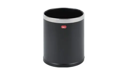 RB911 Black Powder Coated Double Layer Room Bin – Recycle bins