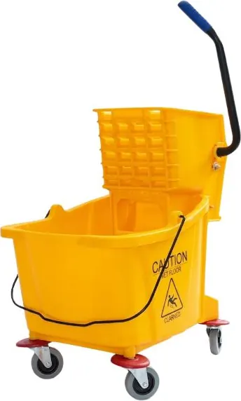 SP30 Utility Single Bucket c/w Side Press Wringer – Mops & cloths