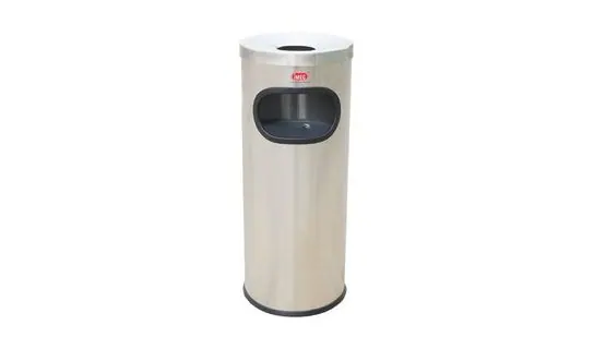 SR24 / 31 Stainless Steel Round Ashtray – Indoor & pedal bins