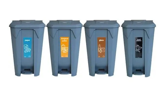 ST88R Step On Recycling Bin – Recycle bins