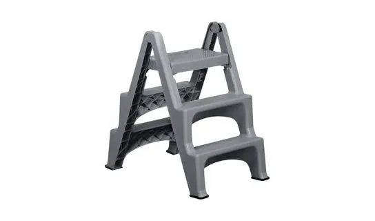 TS23 3 Step Folding Stool – Floor pads & holders