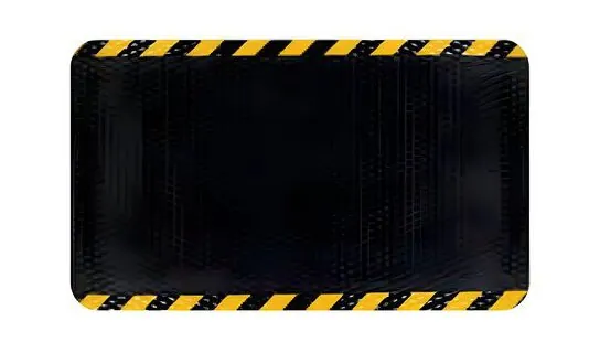 Hog Heaven Caution Border Anti-Fatigue Mat (Cushioned Back) – Dustshield · Anti-fatigue mats