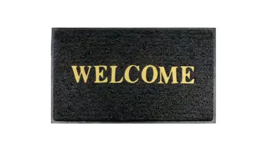 Welcome Hot-Press Wording Normal Duty Coil Mat – Dustshield · Entrance mats (M+A / Waterhog / Classic)