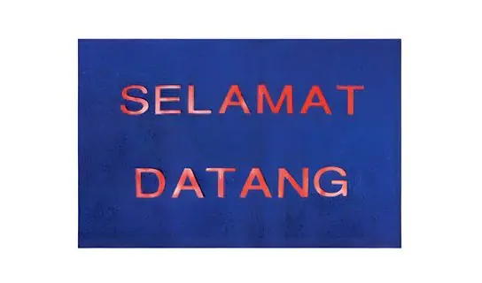 Selamat Datang Hot-press Wording Heavy Duty Coil Mat (Regular Font) – Dustshield · Entrance mats (M+A / Waterhog / Classic)