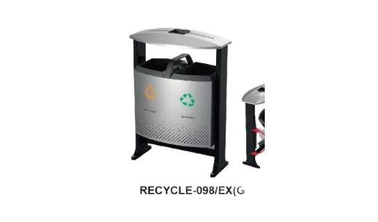 RECYCLE-098/EX Stainless / Powder-coated Recycle Bin – LEADER Stainless / Powder-coated Recycle Bin