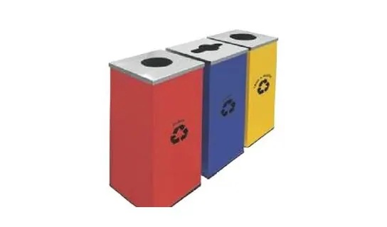 RECYCLE-129/SS Stainless / Powder-coated Recycle Bin – LEADER Stainless / Powder-coated Recycle Bin
