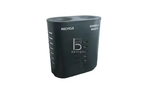 RECYCLE-188/PC Stainless / Powder-coated Recycle Bin – LEADER Stainless / Powder-coated Recycle Bin