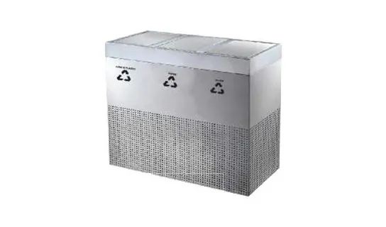 RECYCLE-201/SS Stainless / Powder-coated Recycle Bin – LEADER Stainless / Powder-coated Recycle Bin