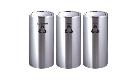 RECYCLE-221/SS Stainless / Powder-coated Recycle Bin – LEADER Stainless / Powder-coated Recycle Bin