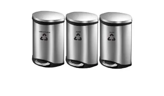 RECYCLE-230/SS Stainless / Powder-coated Recycle Bin – LEADER Stainless / Powder-coated Recycle Bin