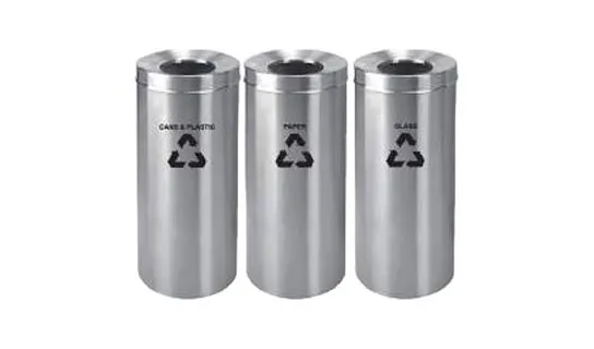 RECYCLE-233/SS Stainless / Powder-coated Recycle Bin – LEADER Stainless / Powder-coated Recycle Bin