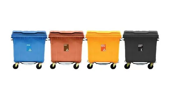 1100L recycle mobile garbage bins 4-in-1W – Mobile & wheeled bins