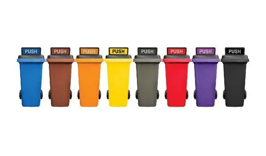 120L MGB c/w Turbo Lid multi-colour – Mobile & wheeled bins