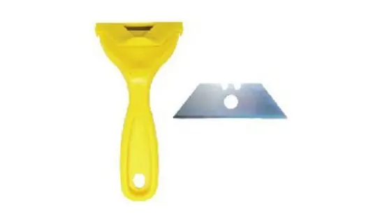 Glass Scraper (Yellow) – Brushes, brooms & squeegees