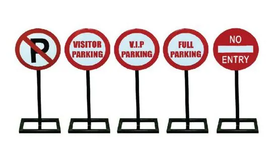 Parking Sign Stand (Round Sign) – Bollards, traffic & safety