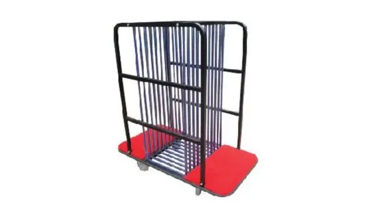 Round Glass Table Baggage Trolley – Laundry & housekeeping trolleys