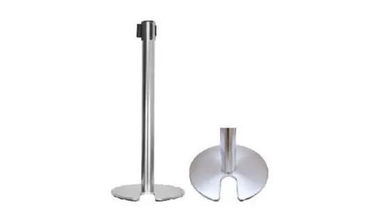 Stainless Steel Retractable Belt Q-up Stand (Stackable) – Signs, queue & sign stands